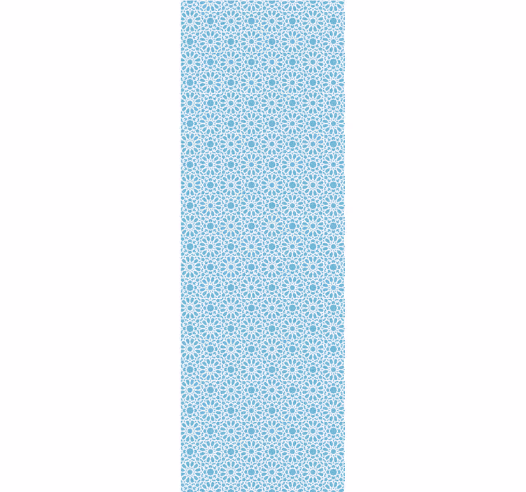 Blue Geometric Shapes tiles wallpaper - TenStickers