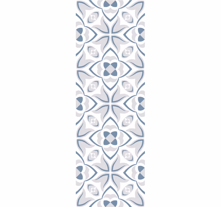 Elegant Floral Shapes tiles wallpaper - TenStickers