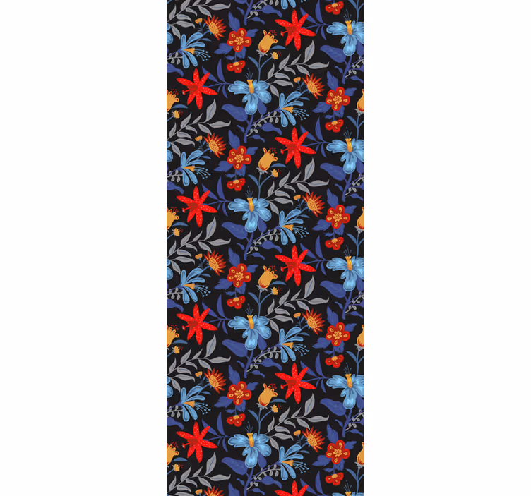 Vibrant Floral Array flowers wallpaper - TenStickers