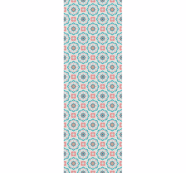 Flower and Star wallpaper flowery - TenStickers