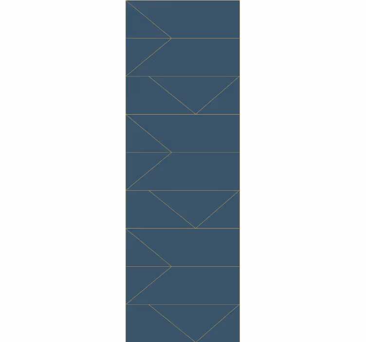 Geometric arrow shapes living room wallpaper - TenStickers