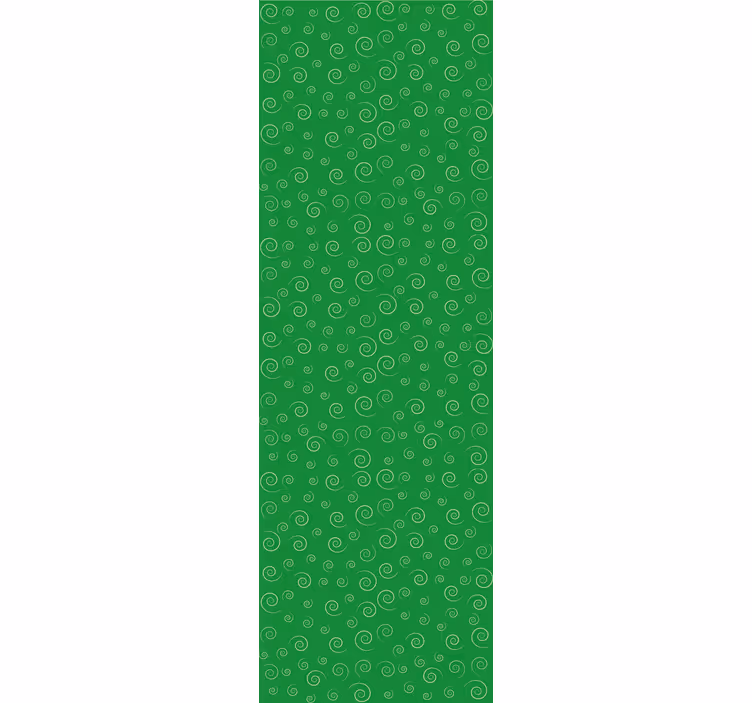 Spiraling Green Swirls wallpaper patterns - TenStickers