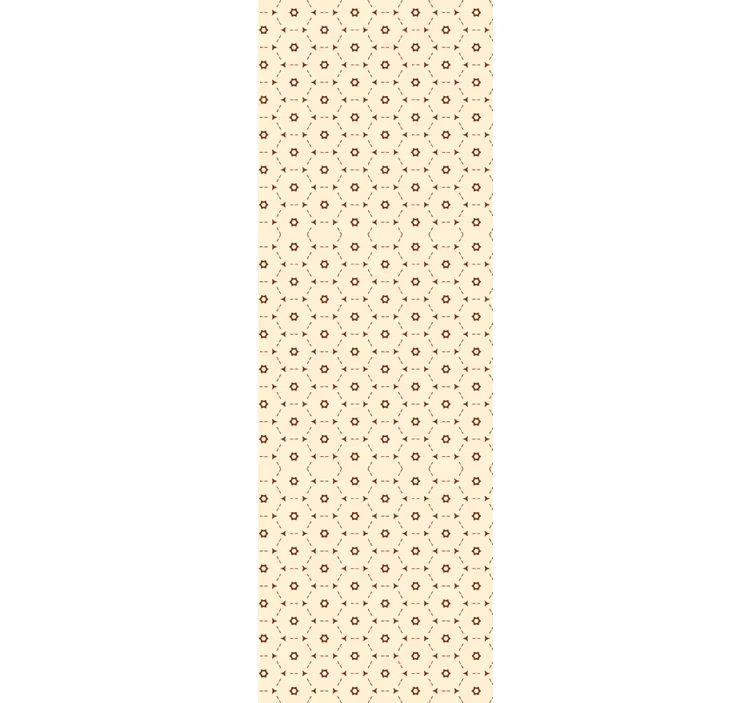 Geometric Flower Accents wallpaper flowery - TenStickers