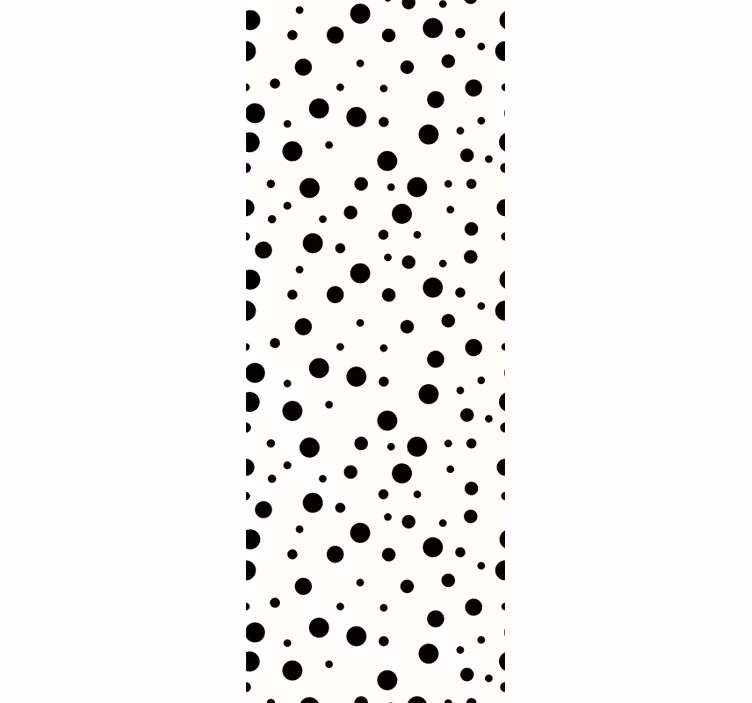 Wallpaper dots black dots - TenStickers