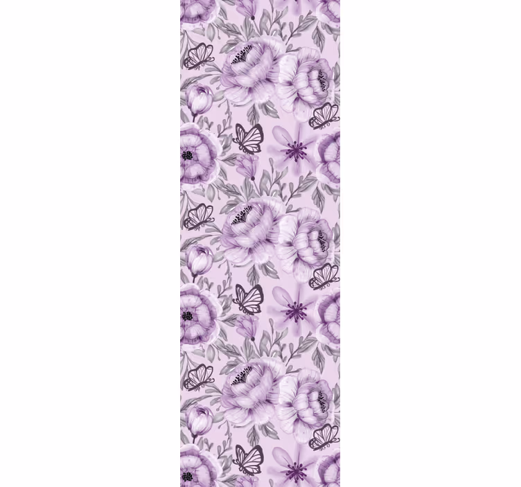 Floral Butterflies Arrangement flowers wallpaper - TenStickers