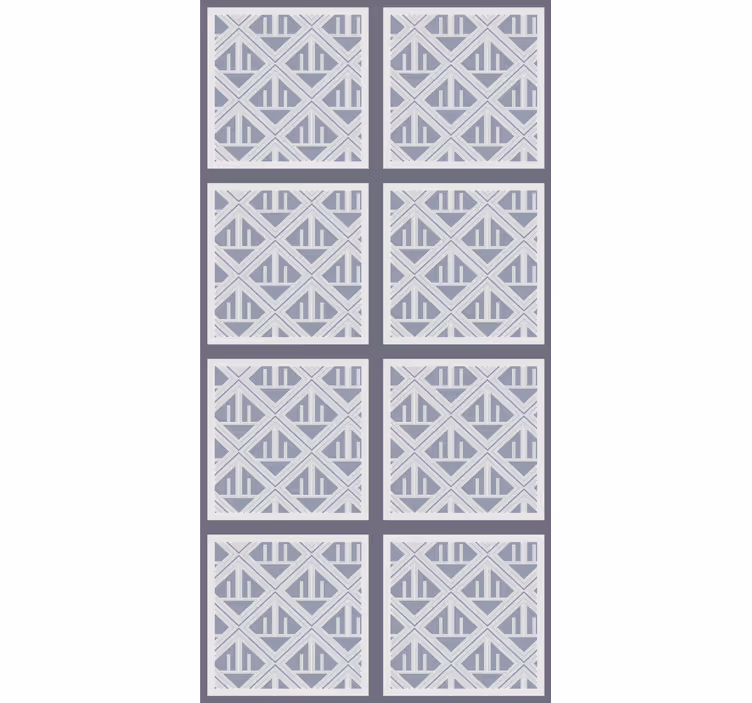 Geometric Block Layout wallpaper patterns - TenStickers