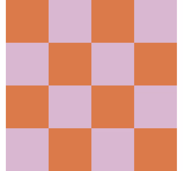 Orange shades motif tiles wallpaper - TenStickers