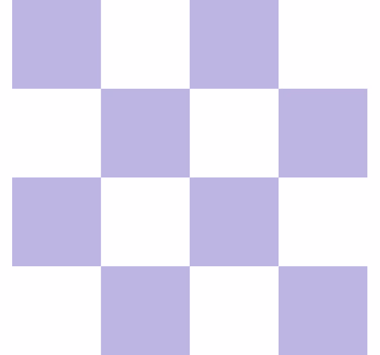 White and purple motif tiles wallpaper - TenStickers