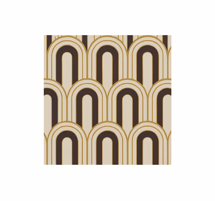 1970's Art Deco arches other vintage wallpaper - TenStickers