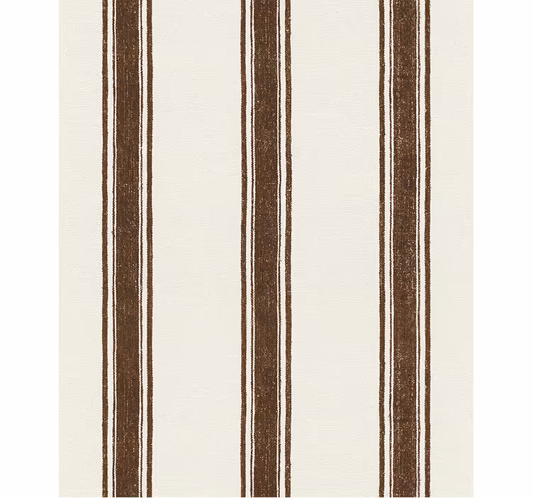 Geometric wallpaper in brown vertical lines - TenStickers