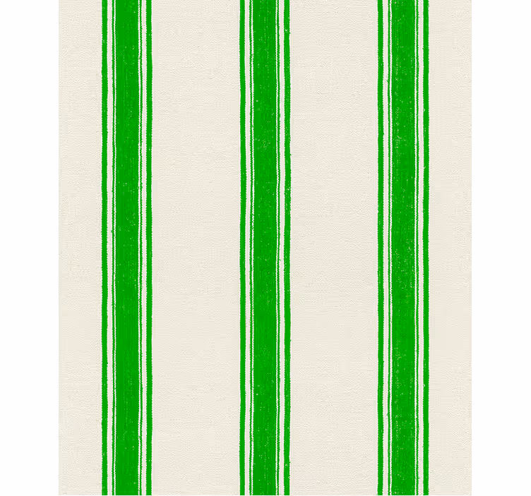 Geometric wallpaper vertical green lines - TenStickers