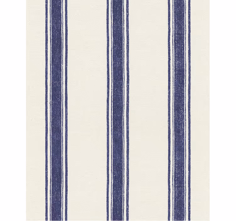 Geometric wallpaper vertical lines in navy blue - TenStickers