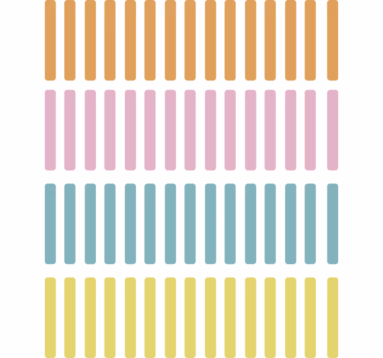 Wallpaper geometric coloured confetti sticks - TenStickers