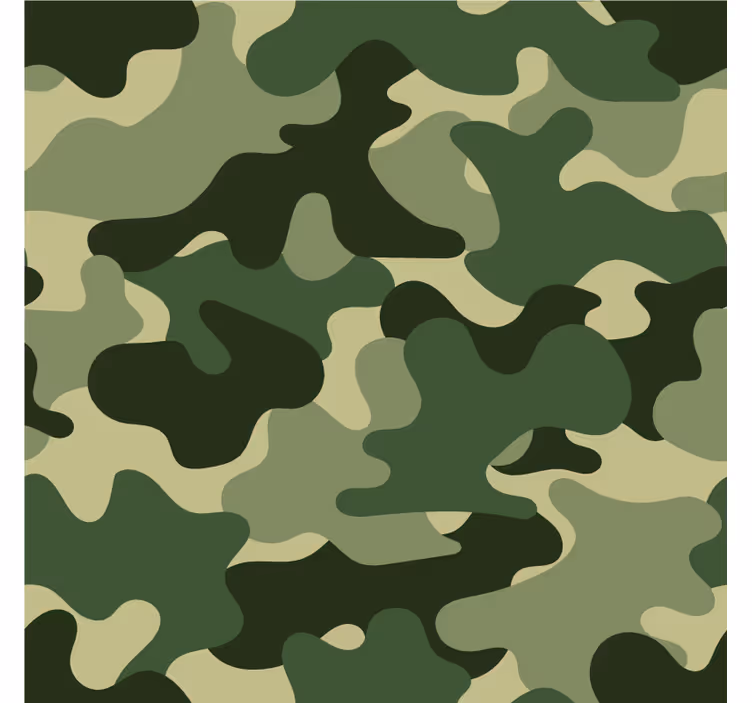Nature wallpaper camo pattern print - TenStickers