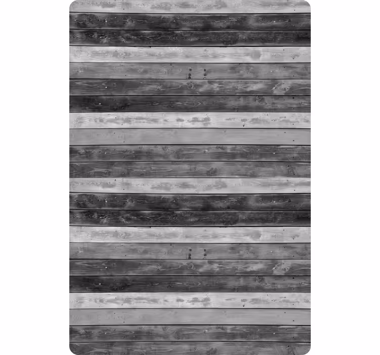 Ornamental wallpaper rustic gray wood panels - TenStickers
