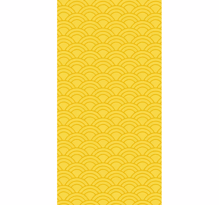 Ornamental wallpaper with graceful wave design - TenStickers