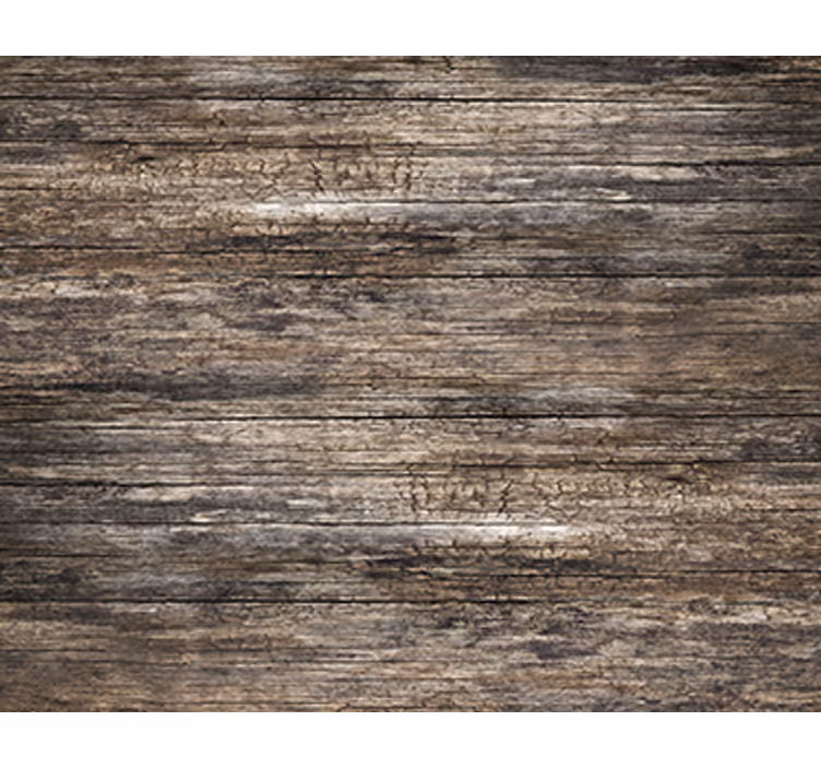 Living room wallpaper dark wood effect - TenStickers