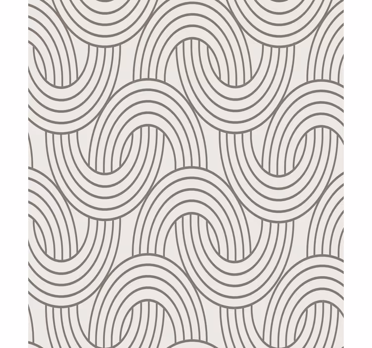 Living room wallpaper art deco illusion design - TenStickers
