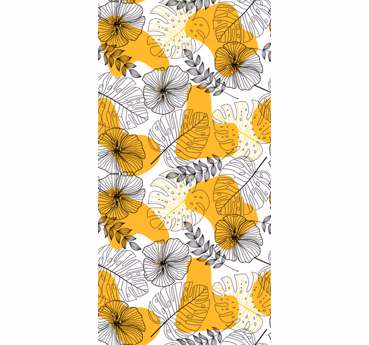 Wallpaper patterns flower design kallax - TenStickers