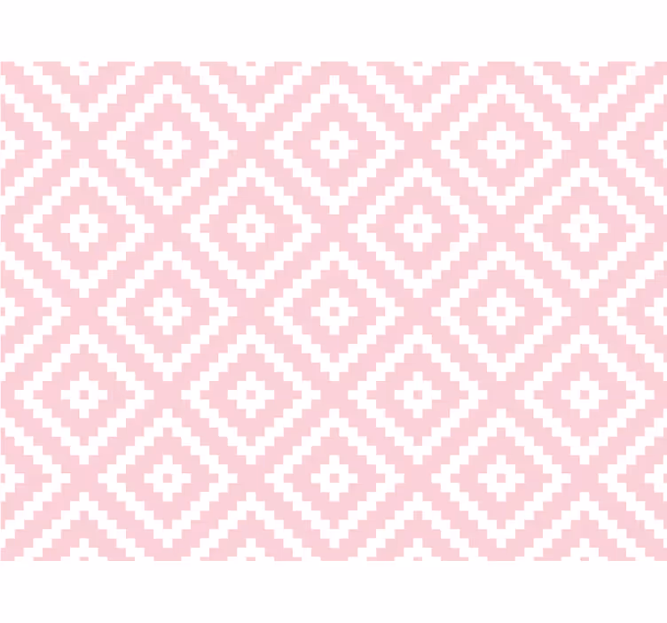 Wallpaper patterns pink squares geometric design - TenStickers