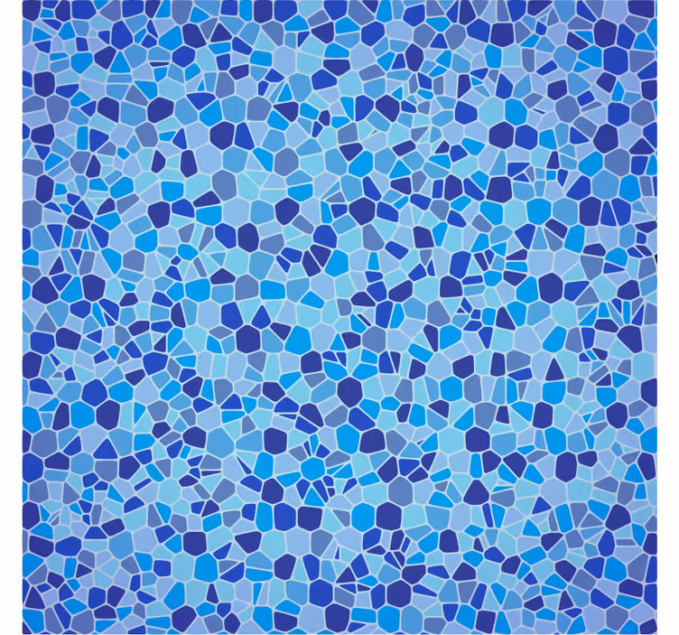 Wallpaper patterns blue mosaic effect - TenStickers