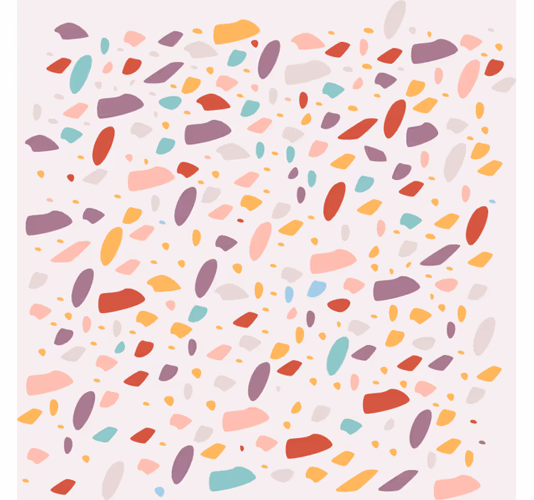 Wallpaper marble table of colorful stones - TenStickers