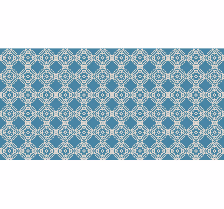 Antique vintage blue and white wallpaper patterns - TenStickers