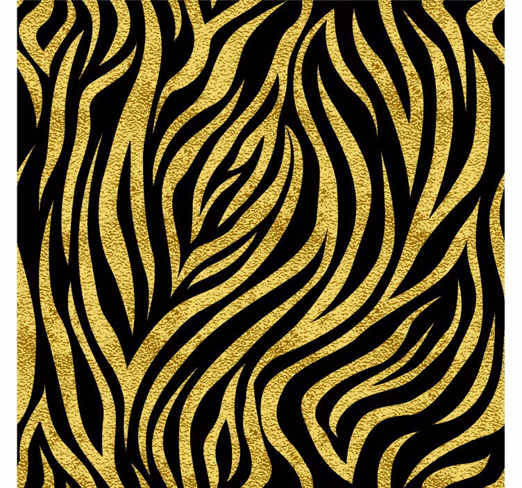 Bedroom wallpaper with bold wave design - TenStickers