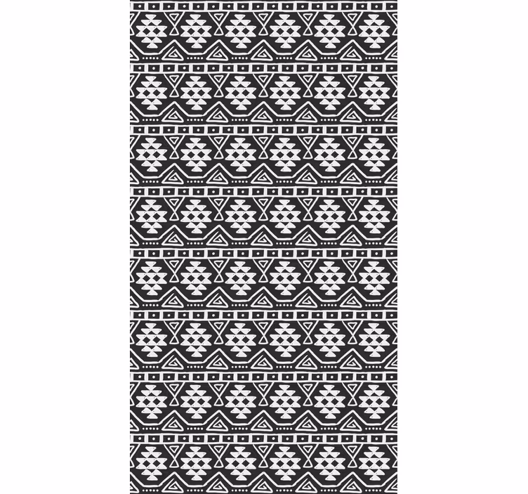 Wallpaper patterns black and white bohemian design - TenStickers
