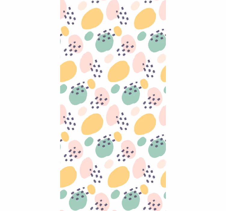 Wallpaper patterns in pastel wall art forms - TenStickers