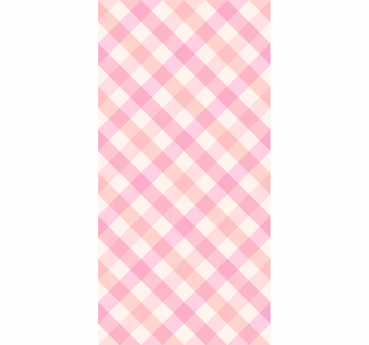 Wallpaper patterns pink checked pattern - TenStickers