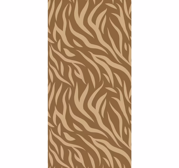 Wallpaper patterns brown and beige tiger skin pattern - TenStickers