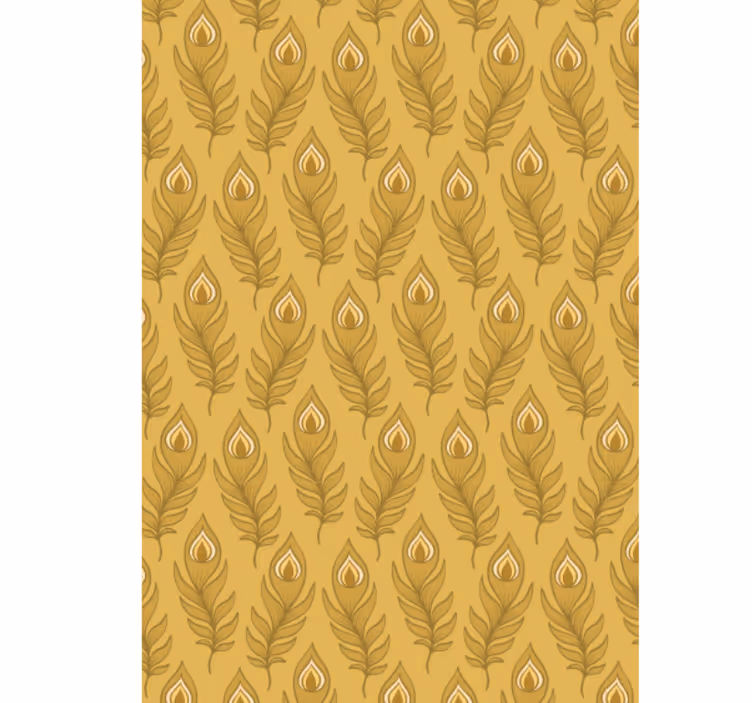 Cute animal wallpaper featuring blue floral turkey - TenStickers