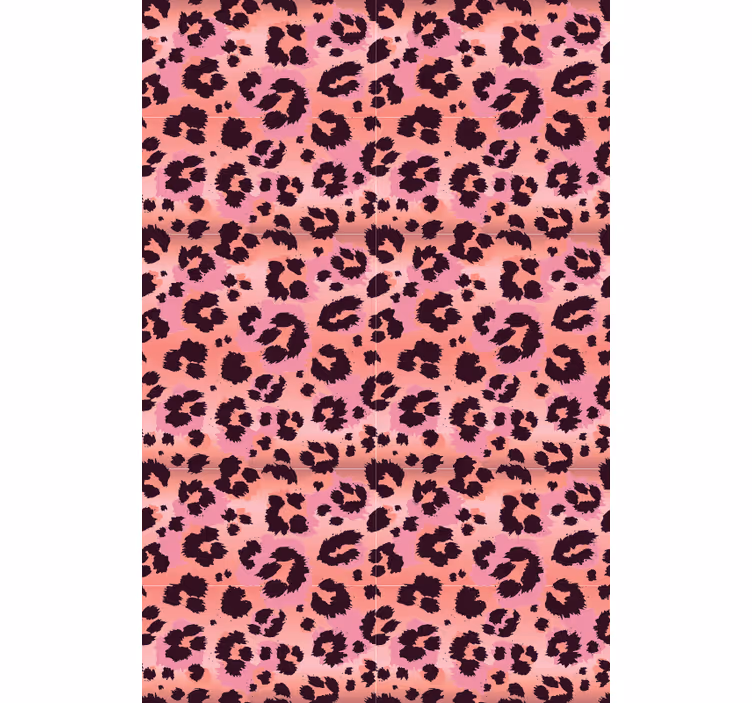 Cute animal wallpaper pink leopard - TenStickers