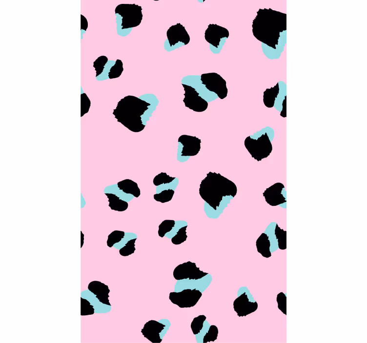 Cute animal wallpaper pink leopard print - TenStickers