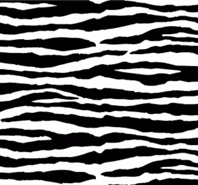 Cute animal wallpaper with zebra stripes - TenStickers