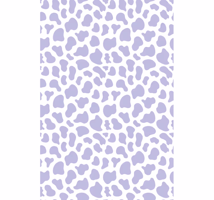 Cute animal wallpaper purple cow pattern - TenStickers