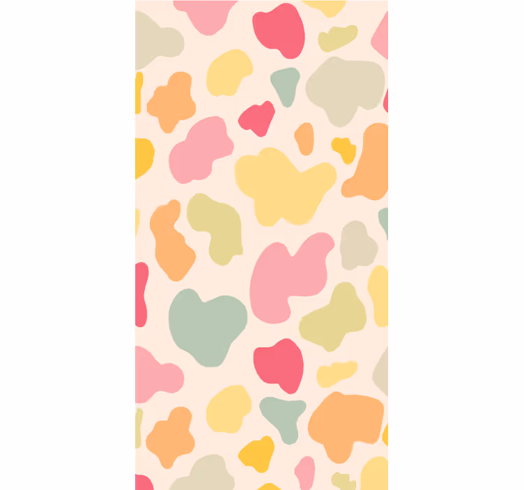 Cute animal wallpaper rainbow cow print - TenStickers
