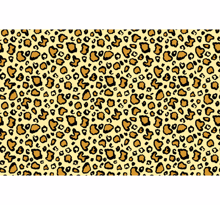 Cute animal wallpaper yellow leopard print - TenStickers