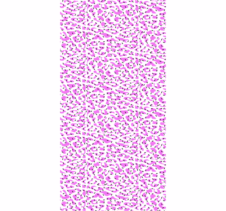 Cute animal wallpaper fuchsia leopard design - TenStickers