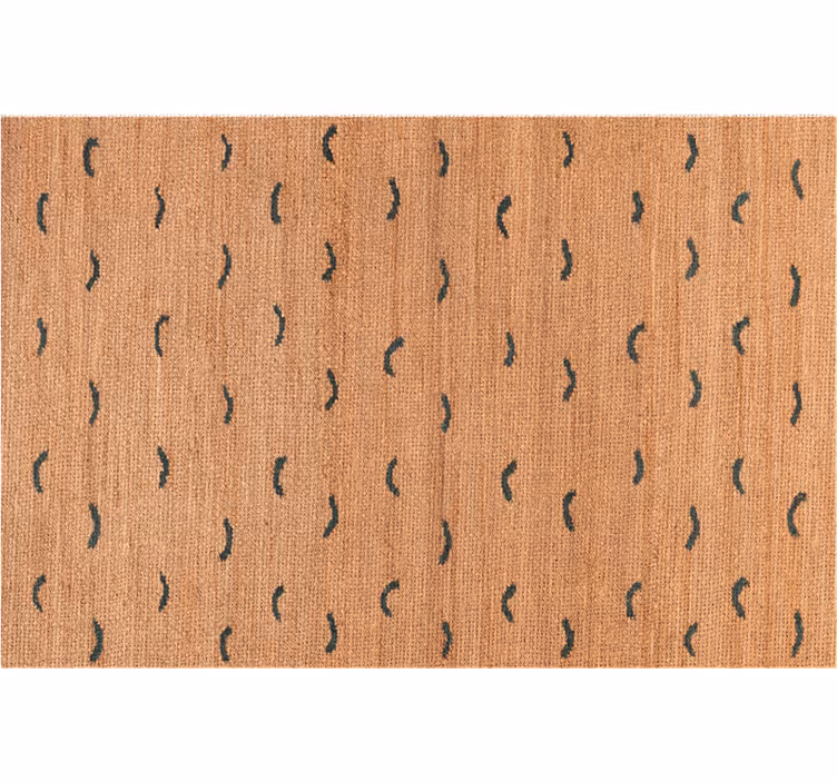 Cute animal wallpaper in jute beige look - TenStickers