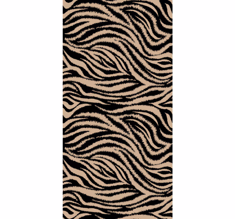 Cute animal wallpaper zebra striped design - TenStickers