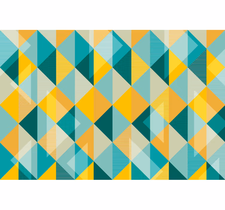 Office wallpaper story of triangles - TenStickers