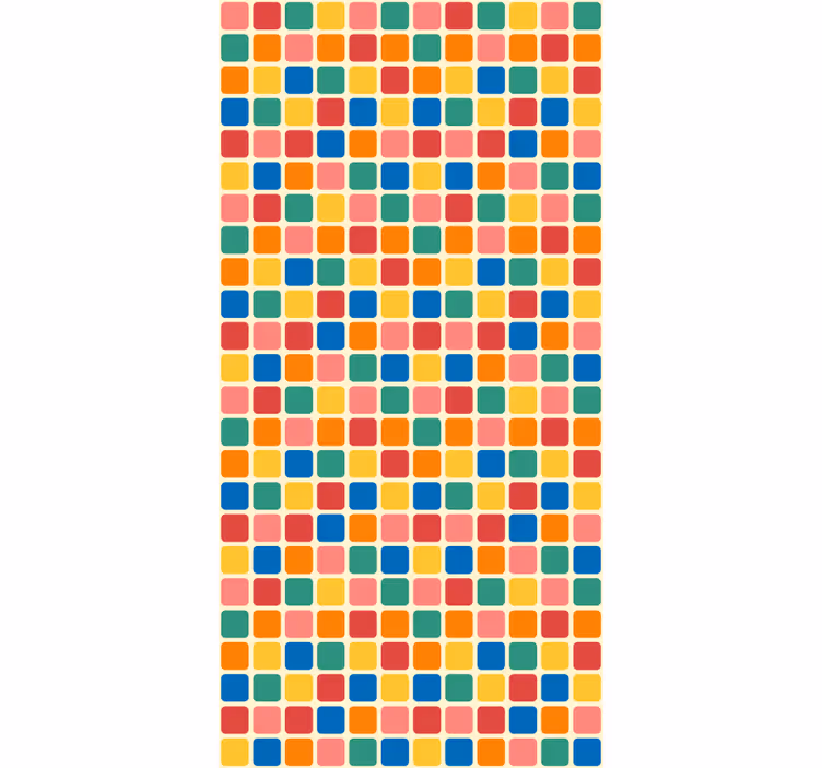 Office wallpaper multicolor squares design - TenStickers