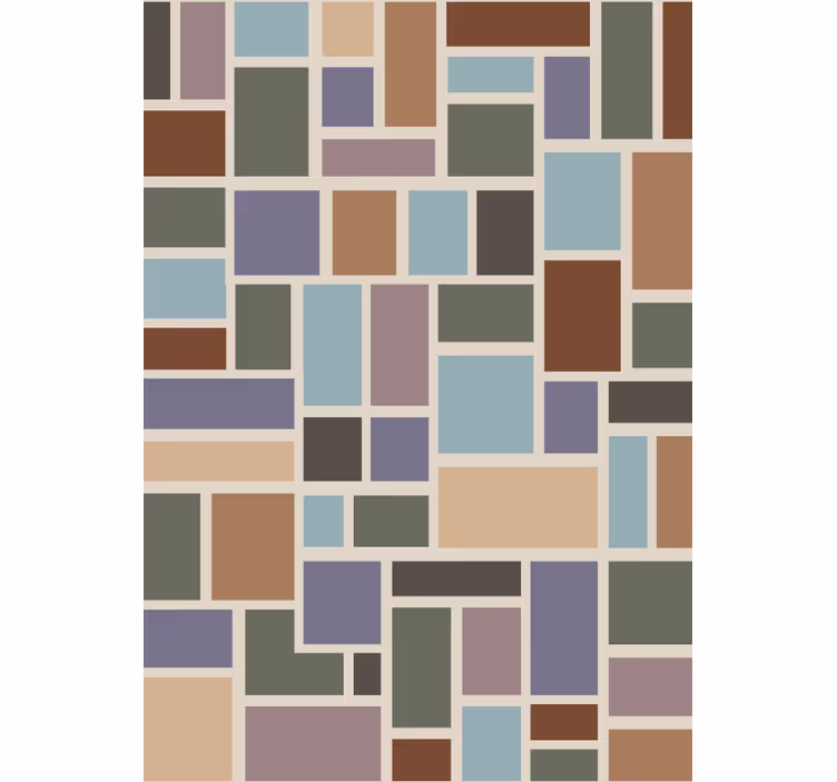 Office wallpaper in vibrant contemporary tiles - TenStickers
