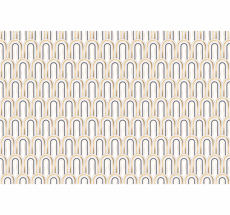 Office wallpaper with arch pattern design - TenStickers