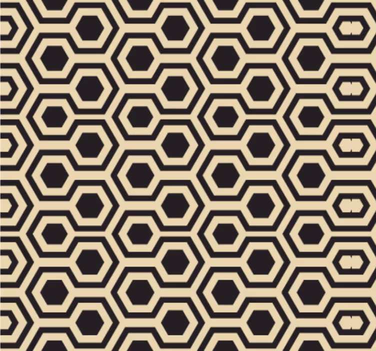 Office wallpaper geometric hexagonal design - TenStickers