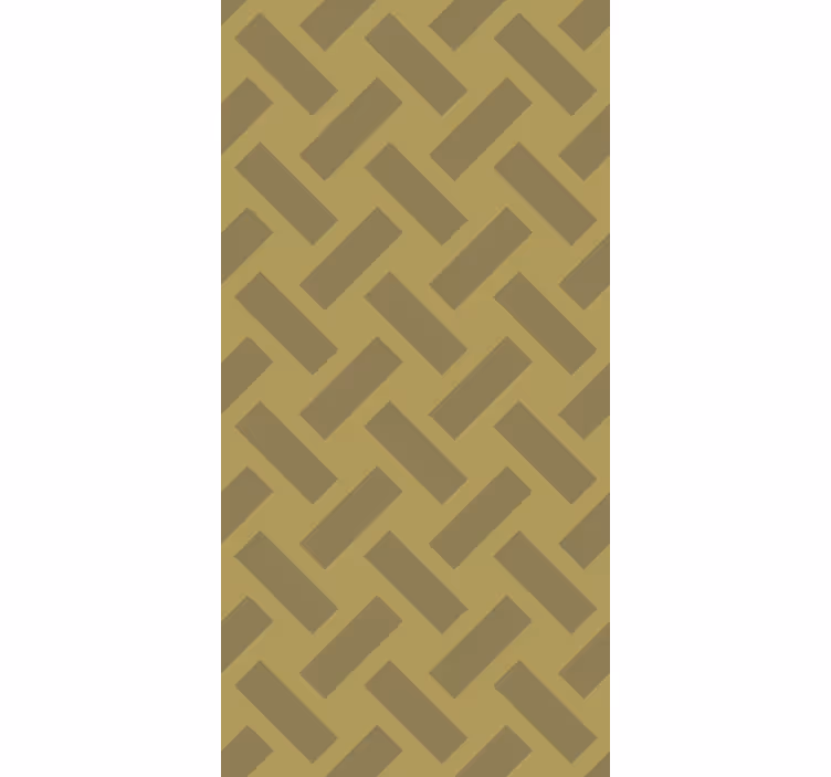 Hallway wallpaper geometric yellow square pattern - TenStickers
