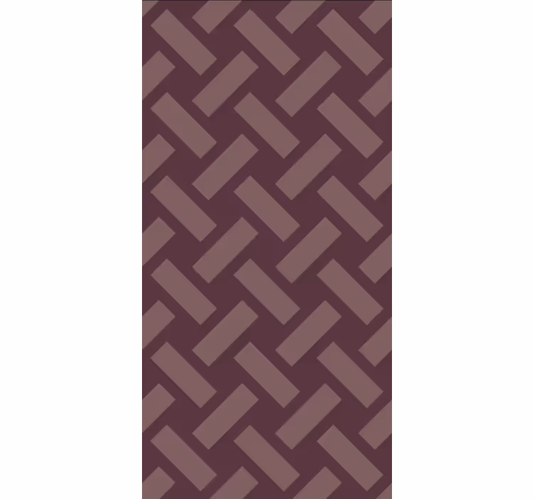Dining room wallpaper in geometric purple squares - TenStickers