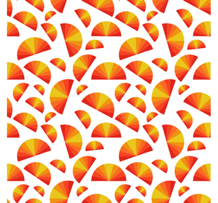 Wallpaper geometric circular motif design - TenStickers